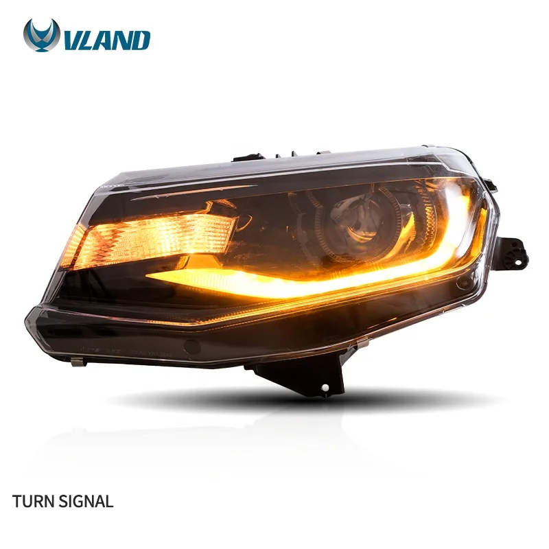 VLAND LED Headlights With Sequential turn signal Lamp 2016-2019 Front Head Lamp For Chevrolet Camaro