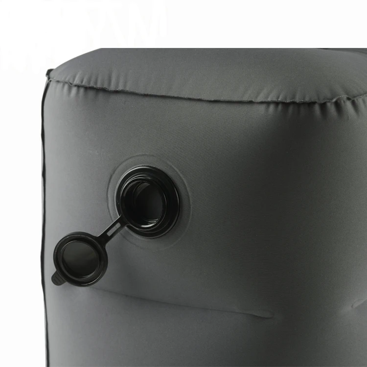 Wholesale For amazon New Airplane Travel Leg Rest Inflatable Foot Rest Pillow With Dust Cover