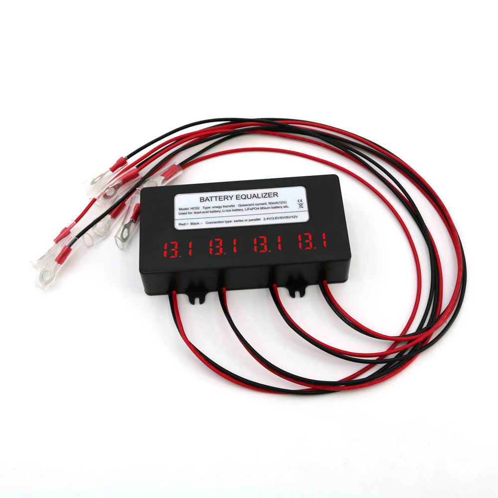2022 new product HC02 2.4V3.6V6V9V12V 10A battery bank equalizer extender balancer with lcd display