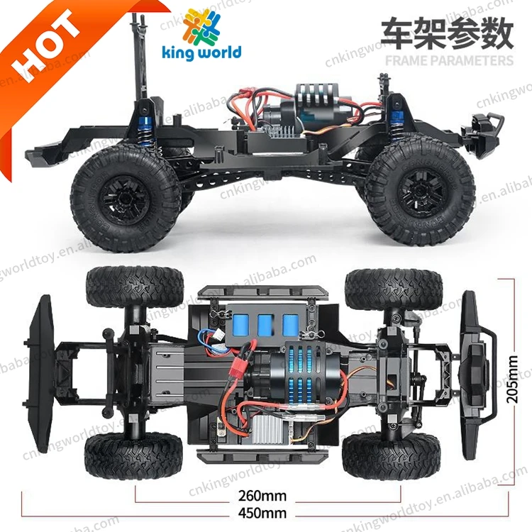 Wholesale 2024 2.4G Powerful RC Car 1:10 Scale 4X4 Truck Rock Crawler Buggy Truck RC Car Crawler With 4WD RC Car Toys for Boy