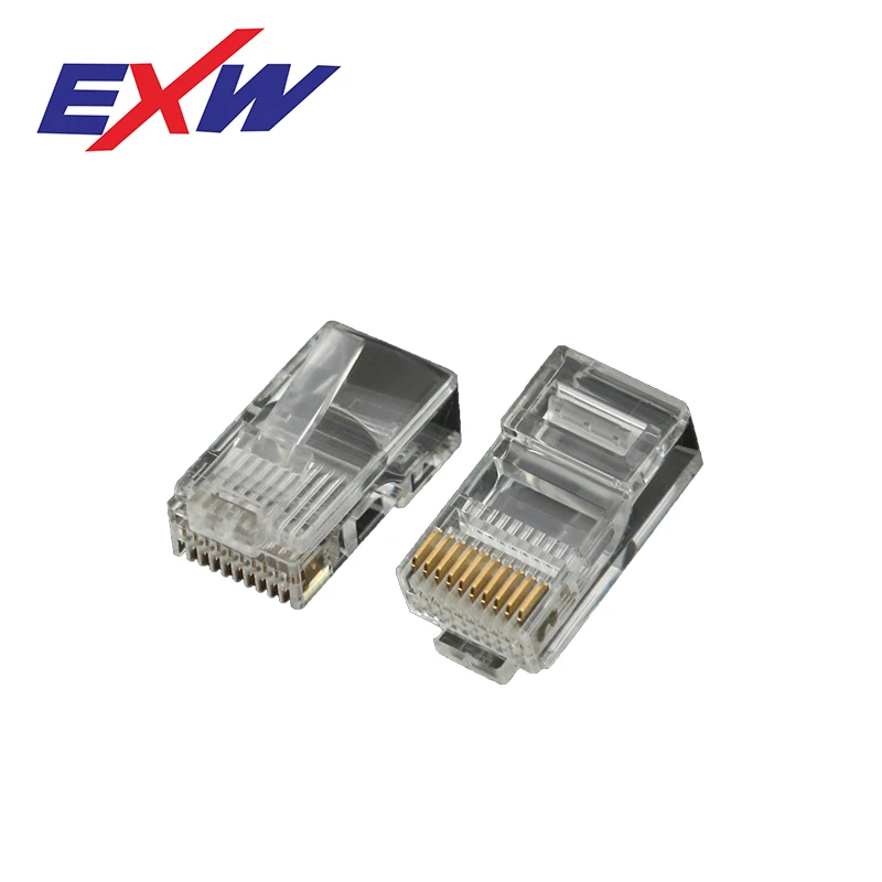  Cat5E RJ45 разъем штекер неэкранированный 10P8C провод Быстрый 8 pin