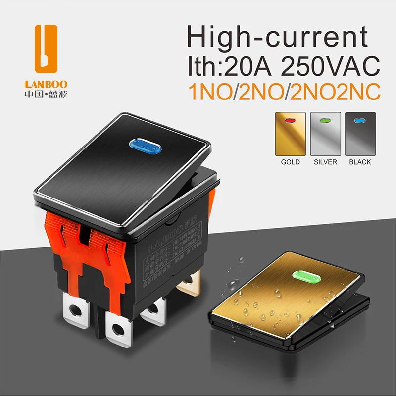 Экономичный ремень LANBOO 2822 светящийся IP65 2-й/3-й механизм 2NO2NC настраиваемый металлический