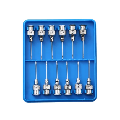 Hot Sale Animal Vaccination Injector Needles Reusable Stainless Steel Veterinary Hypodermic Syringe Needle