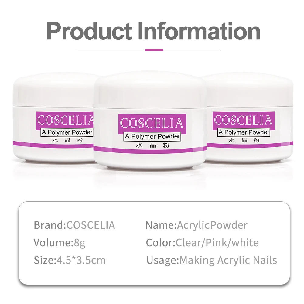 
COSCELIA Acrylic Nail Set amazon top seller Glitter Nail Powder Full Acrylic Nails Kit for Manicure 