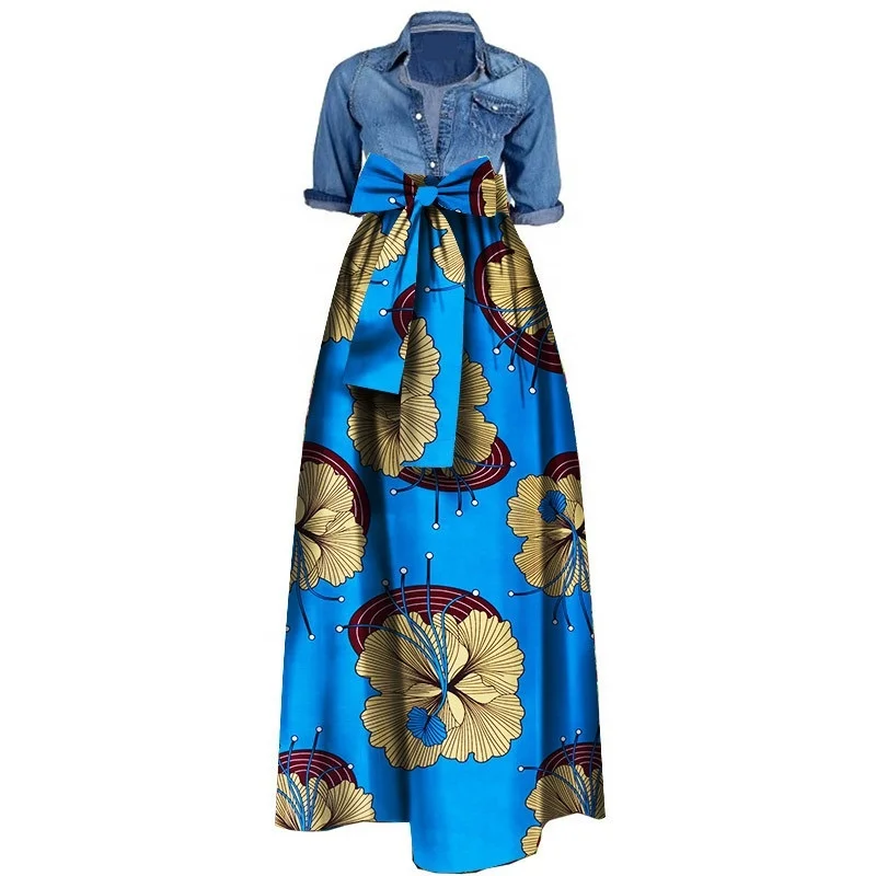 Африканская одежда, Женская юбка, 100% хлопок, батик, принт, хлопковые длинные юбки для женщин