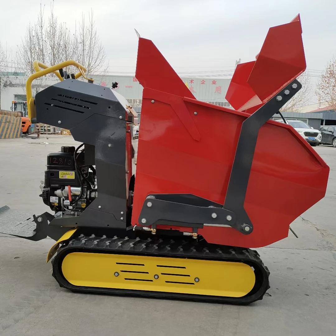 Self Load Mining Mine 1 Ton Hydraulic Cylinder Dumper Truck Mini Skid Loader Dumper