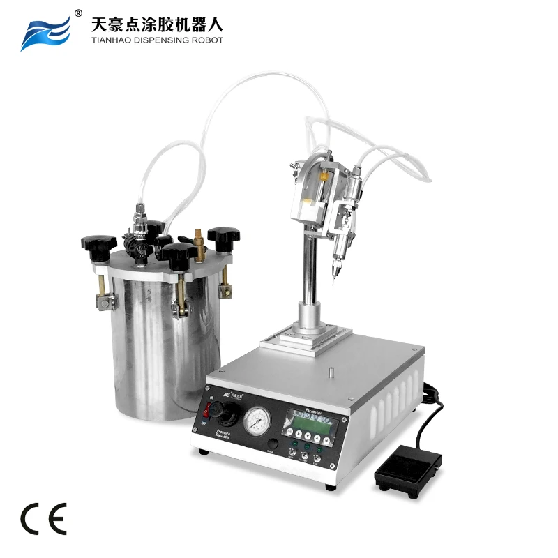 
Led bulb glue dispensing machine Rotary Table dispenser automatic circular UV glue dispensing machine TH-2004L1-KJ 