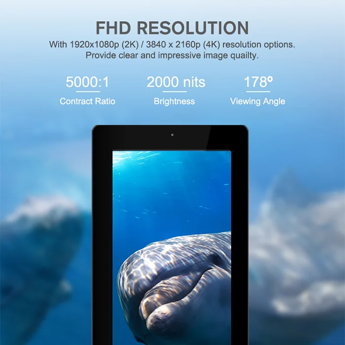 Floor Stand Outdoor Capacitive Digital Dispalyer High Bright Gas Station Lcd Display Advertising Player