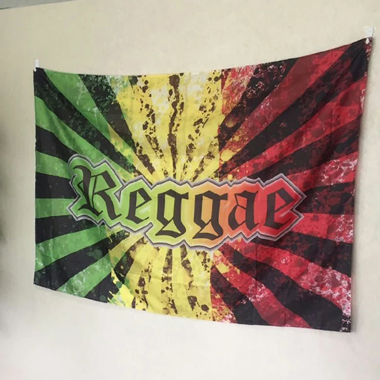 Hot sale drop ship 3*5ft  flag Reggae Rasta Marley Hippie Band Hanging  Posters flag banner, 4 Grommet, custom flag