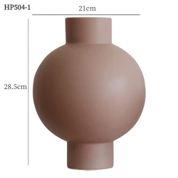 Nordic Creative Modern Morandi Colorful Unique Shape Flower Vase Ceramic Decorative Home Item Porcelain Vases