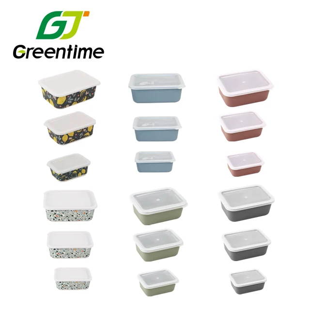 Fridge Organizer Biodegradable Food Sealed Storage Box Bamboo Fiber Fresh Keeping Box for Refrigerator