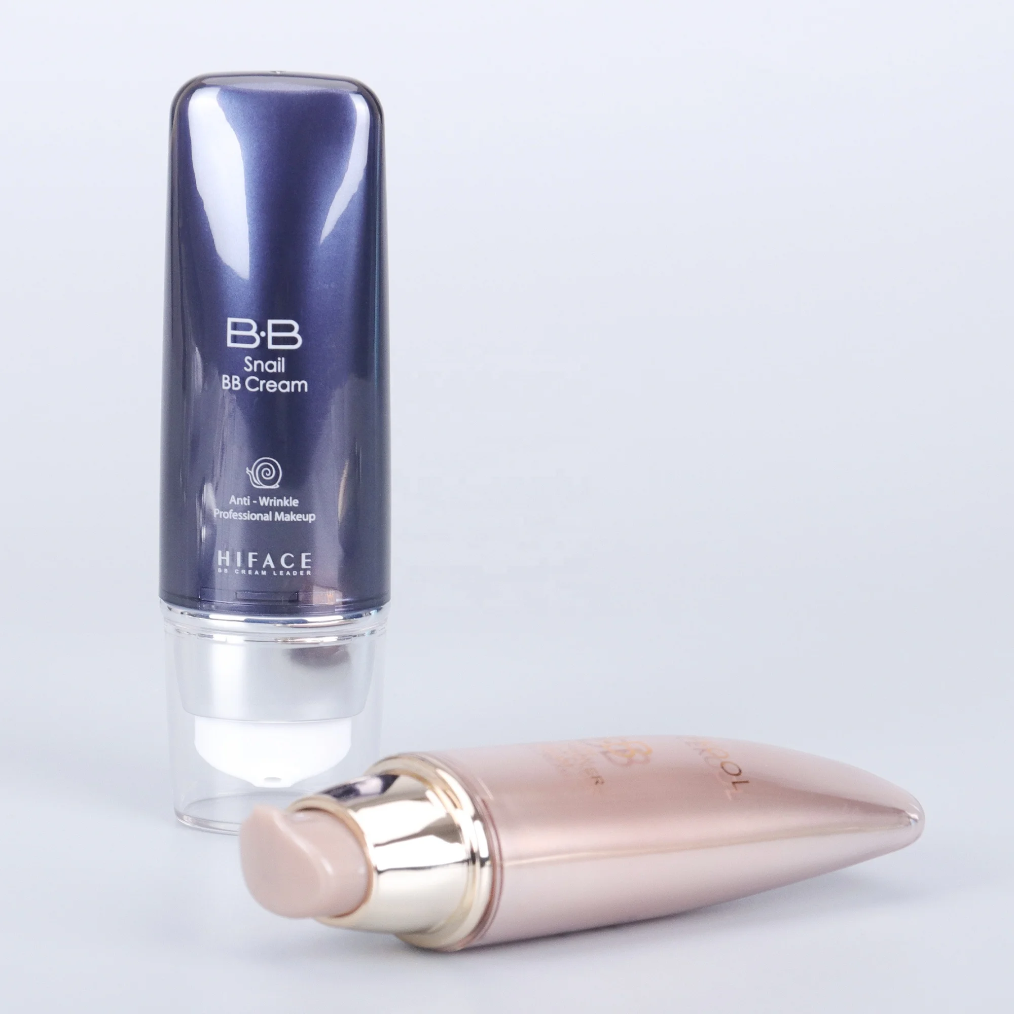 cosmetic plastic airless bottle with pump for BB cream