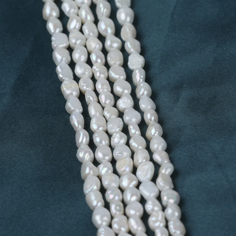 Wholesale 3-6mm Natural White Baroque Freshwater Pearl Beads For Jewelry Making