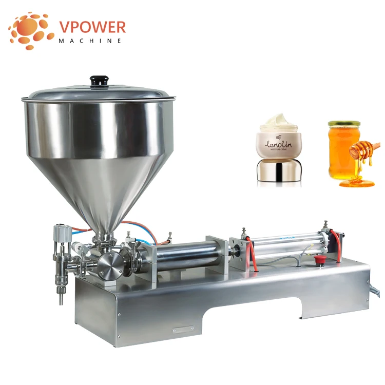 G1WG Semi Automatic Water Honey Shampoo Beverage Liquid Paste Cream Filling Machine