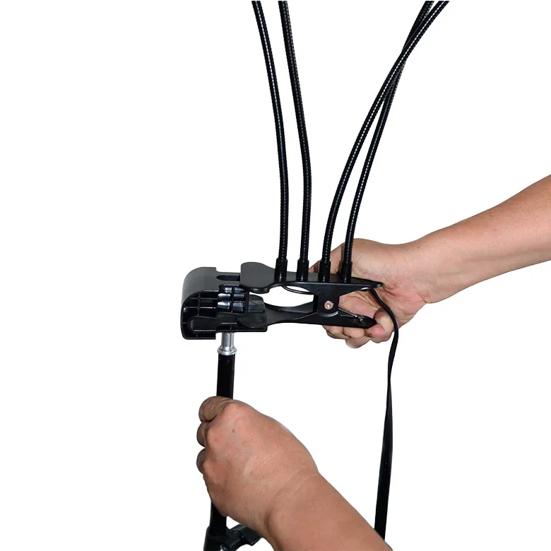 80W Full  Spectrum Four Head Remote Control Grow Lamp Multifunction 4H 8H 12H Desk Clip Indoor LED  Plant light