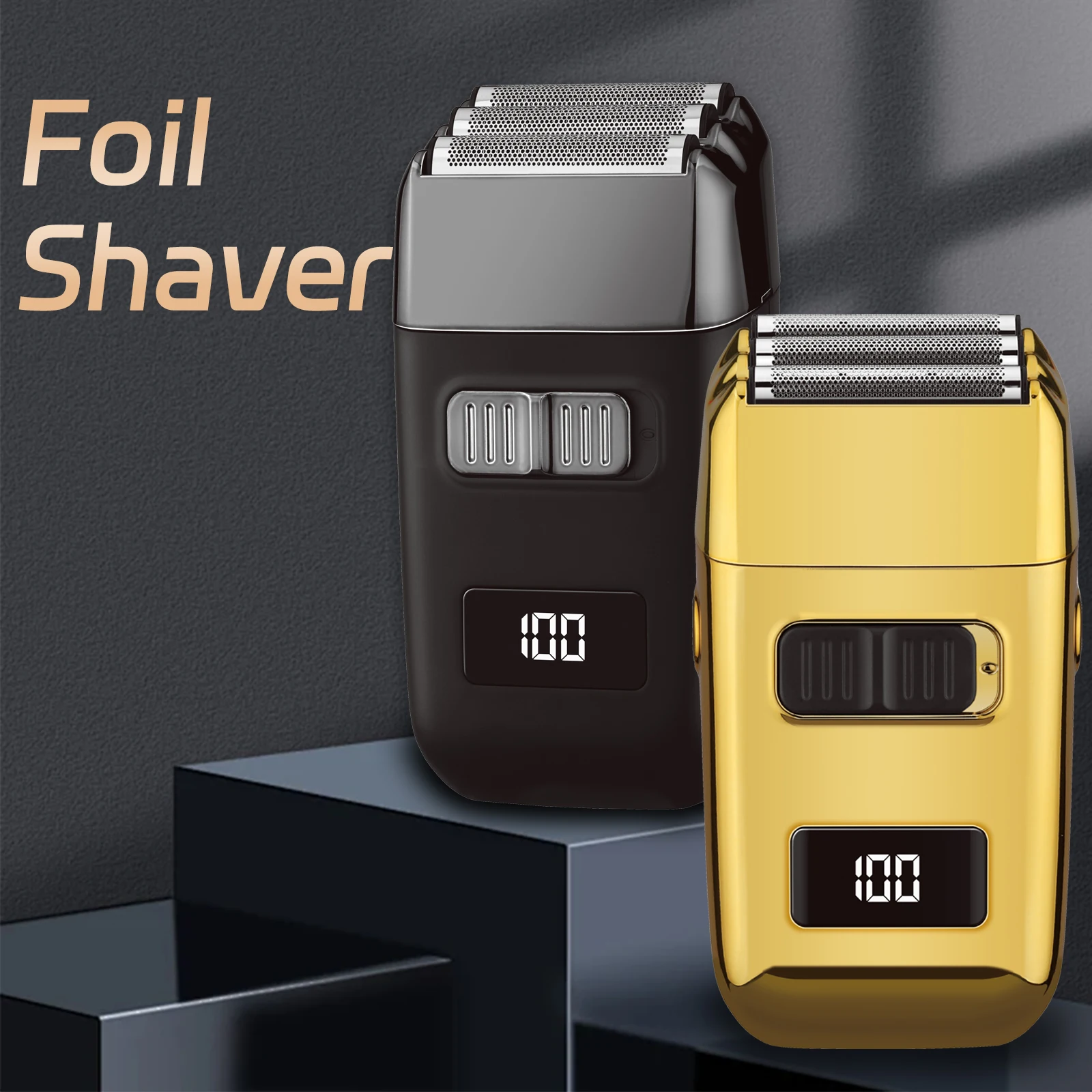 New LED Digital Display high quality triple blades electric man foil shaver electric head shavers razor