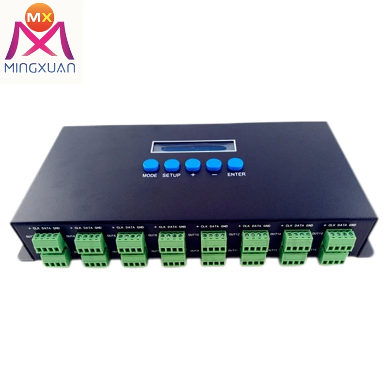 Strip Controller 16 Ports DMX Artnet 16 channels dmx512 Decoder stage console lighting project