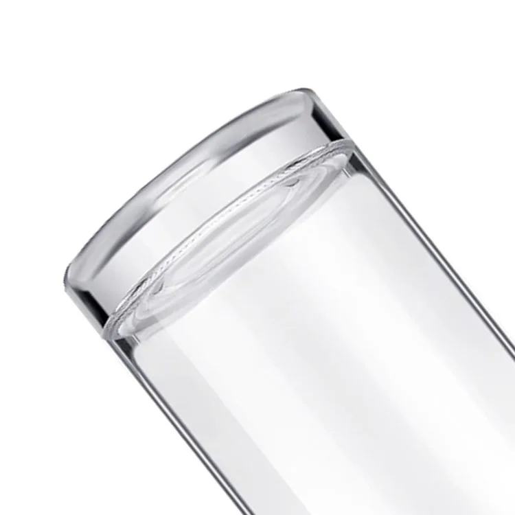 China Factory Wholesale Round Alcohol Bottle 375ml 500ml 750ml 1000ml Vodka Brandy Liquor Glass Bottle with Cork