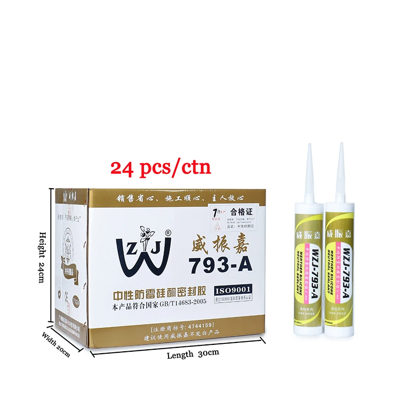 Wholesale waterproof clear auto glass neutral structural silicone sealant adhesives production