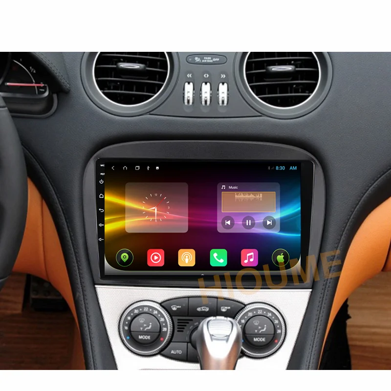 Carplay Android 11 6 + 128 ГБ Автомобильный мультимедийный радиоприемник стерео плеер для Mercedes Benz SL R230 SL350 SL500 SL55 SL600 SL65 встроенный