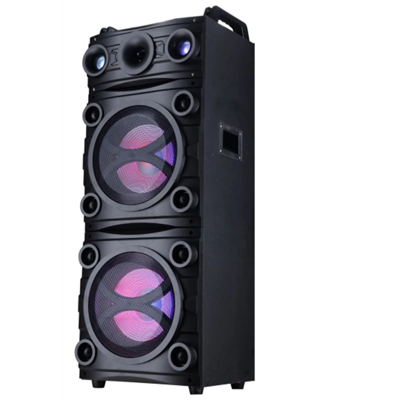 Trolley with USB SD card  colorful lights audio input remote control wired microphone speaker MT-P10B