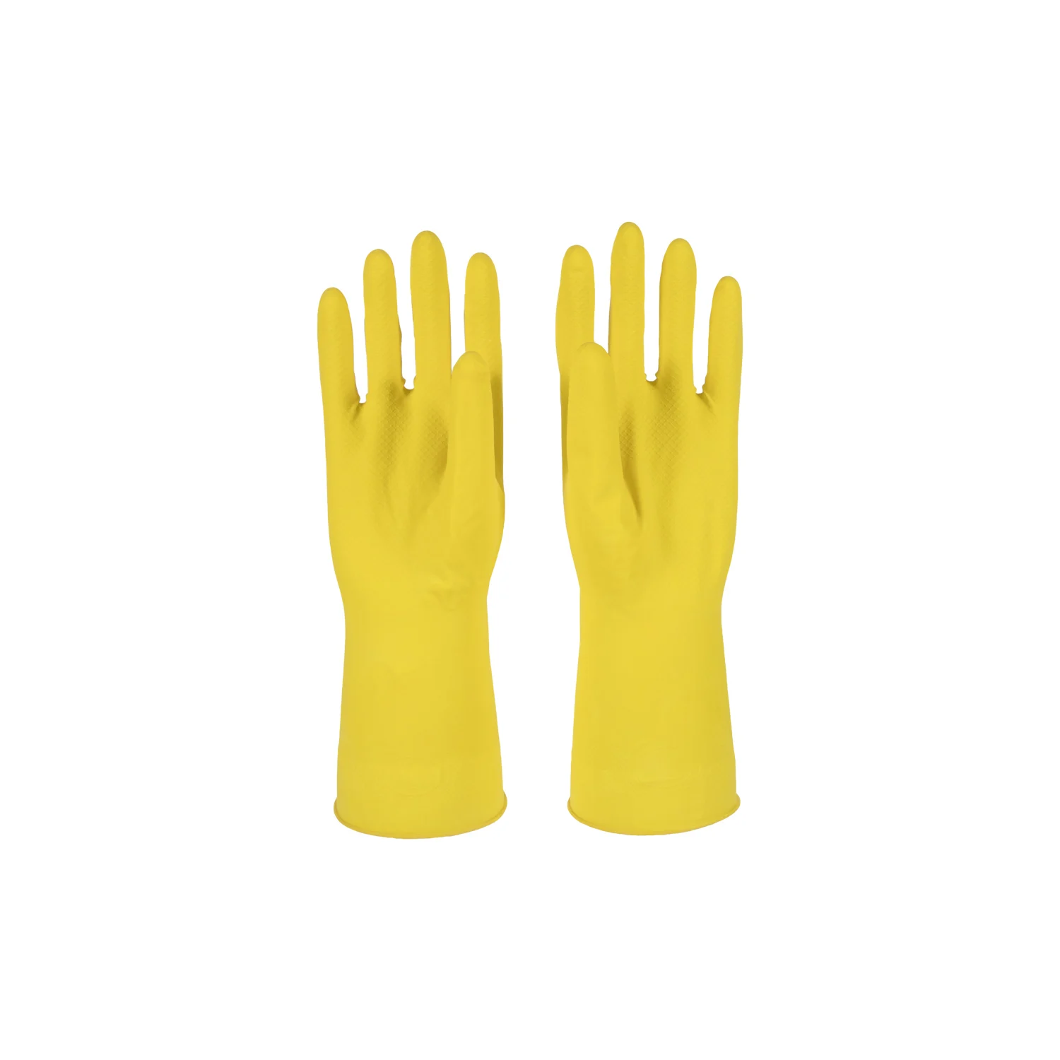 Латексные перчатки с опущенной подкладкой 40 г желтые небольшого