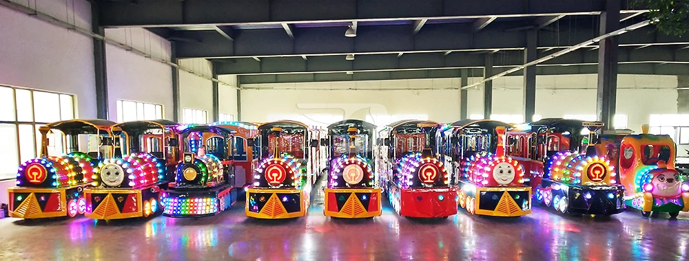 Theme Park Train 16 Seats 24 Seats Kids Electric Train Rides