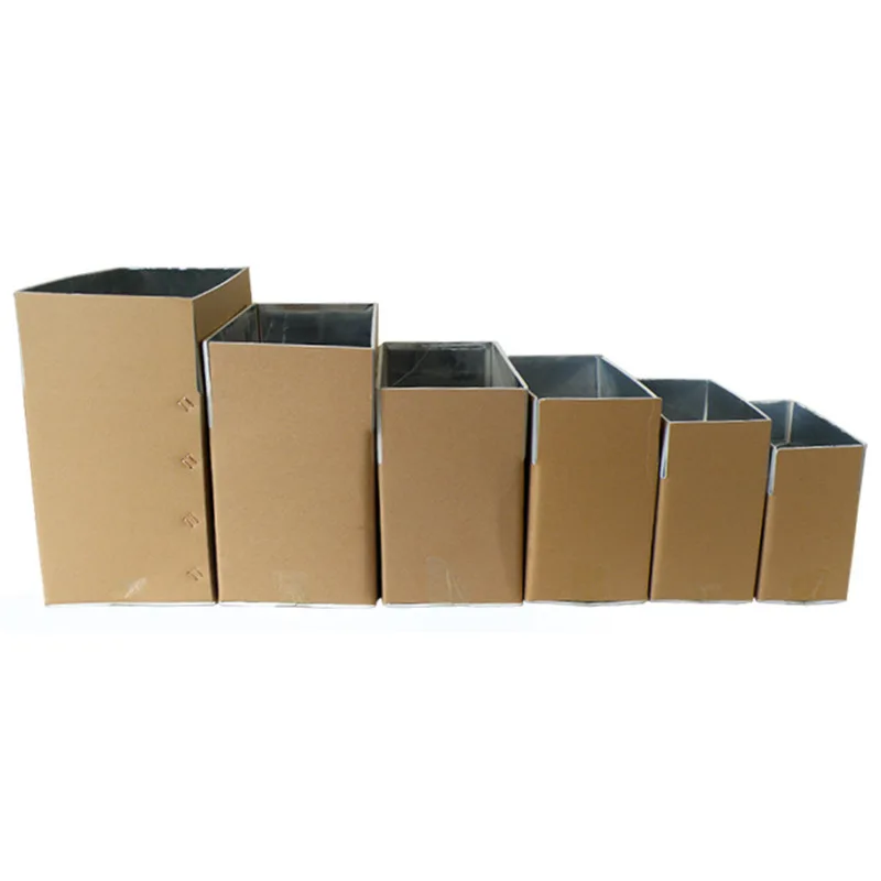 Custom Shipping Cold Chain Insulation Storage Package Box Aluminum Foil Transport Box For Froze Fruit Meat Fish Packaging Box