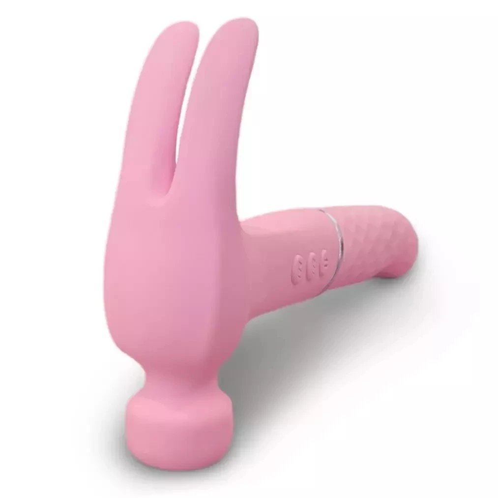 New Double Vibration G Spot Clitoral Massager Hammer Sex Toy Love Hamma Hammer Vibrator With Sucking pink Hammer Vibrating