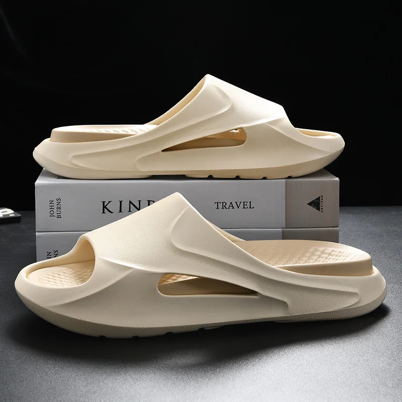 2023 Custom Logo Slides Wholesale Leisure Thick Bottom Anti -Slip Outdoor Beach Custom Slippers