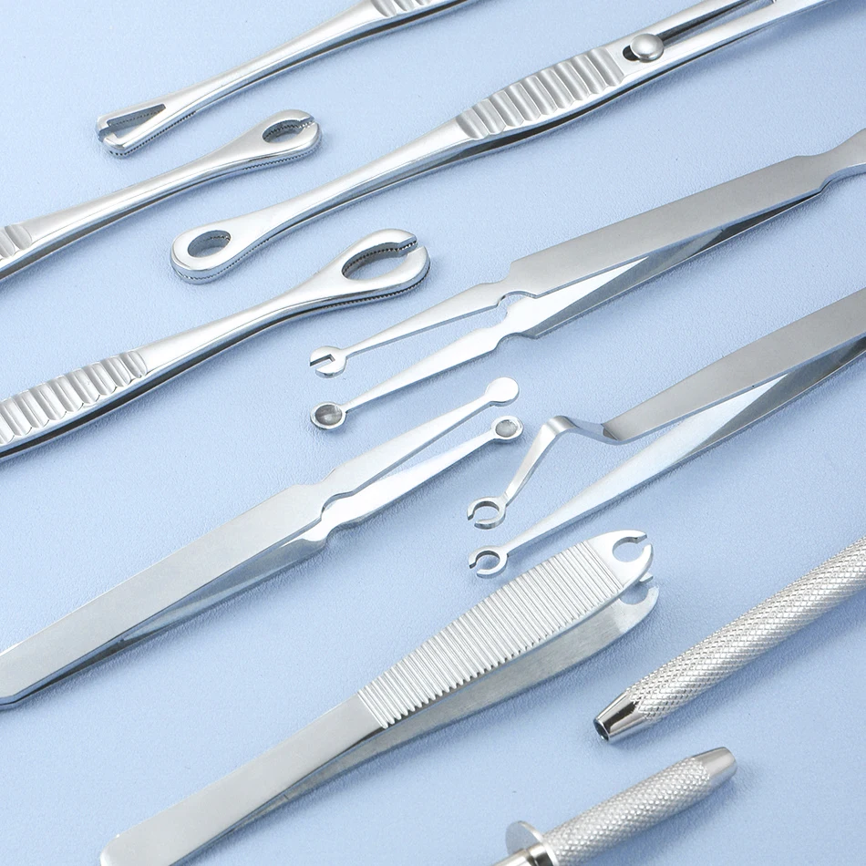 Opening Pliers Closing Pliers Piercing Clamps Ear Nose Septum Piercing Tool 316L Stainless Steel for Lip Navel Body Piercing Kit