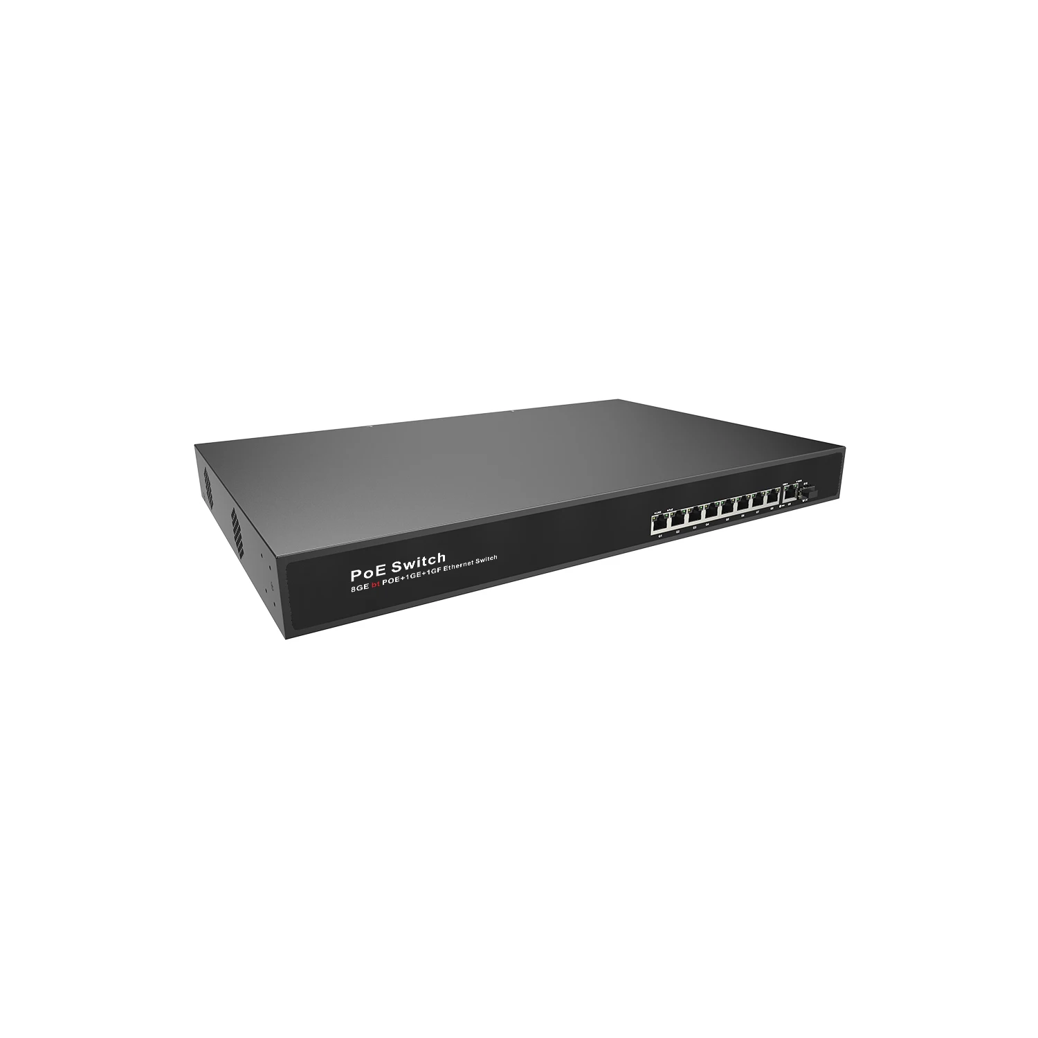 T 8 Ports Full-duplex POE Network Switch with RJ45 High Power 90W Gigabit Network Switches for PA