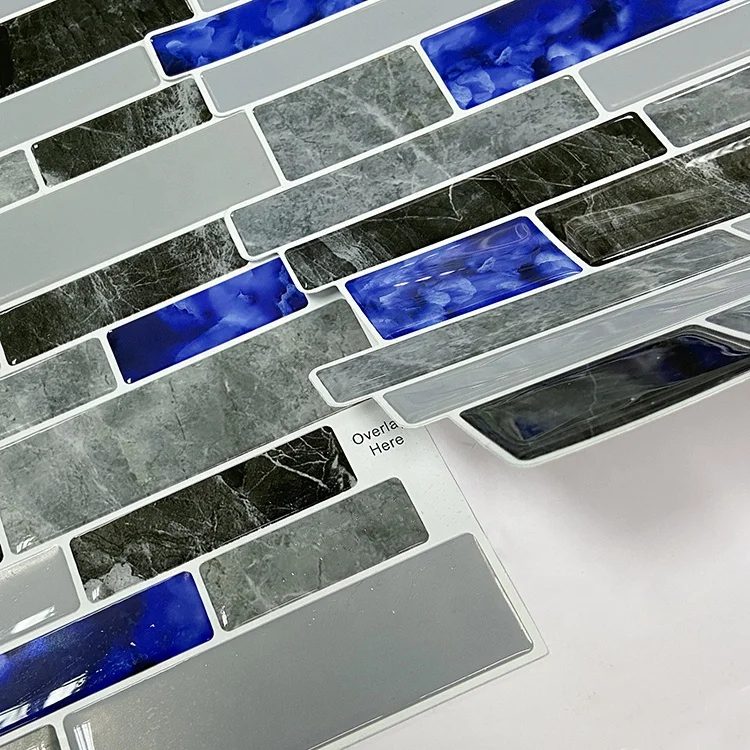 3D Marble Design 12*12 Inch Peel and Stick Wall Tile for Kitchen Backsplash