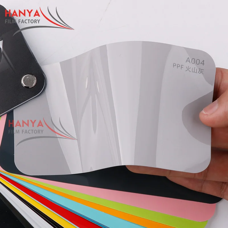 Color Car Warp PPF Glossy Battleship grey Auto Film Self-healing Paint Protection purple vinyl wrap self healing coating