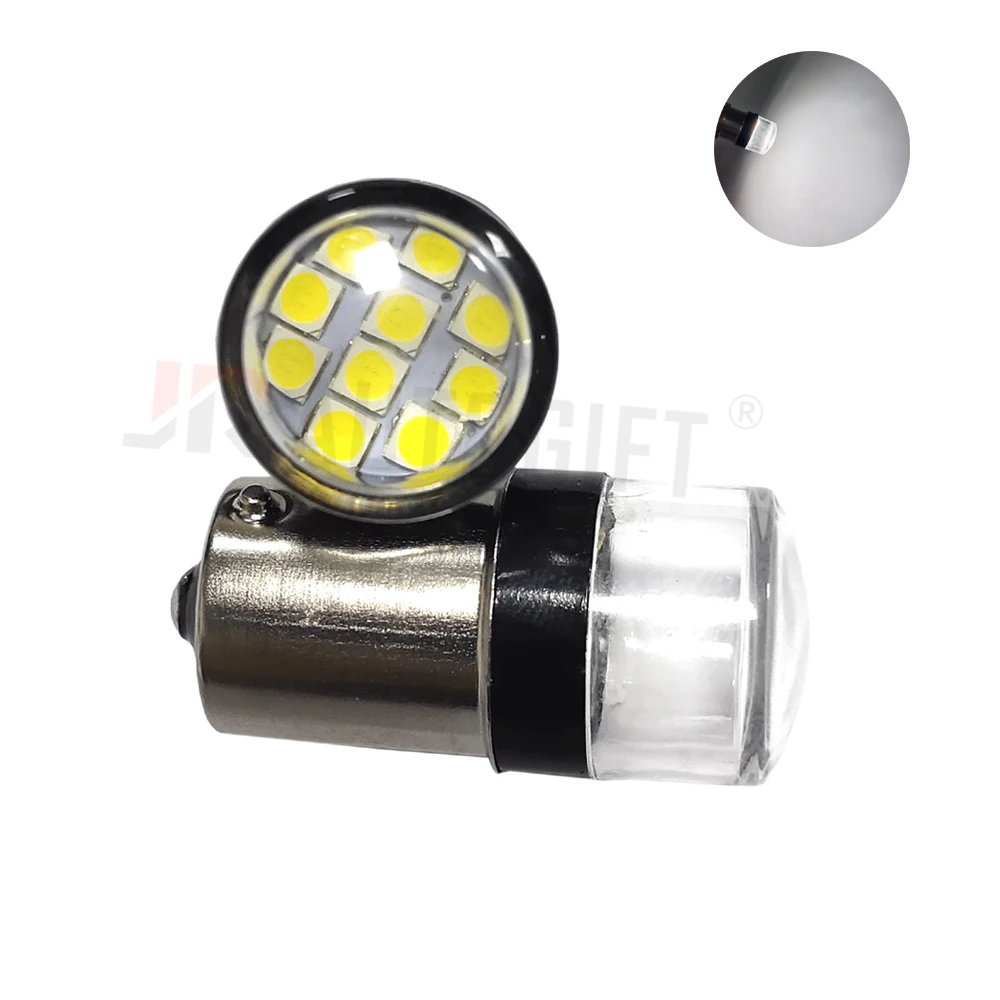 New Arrival Bright 1156 1157 BA15S BAY15D LED 3030 10SMD 12V White Car Turn Signal Light Brake Reserve Lamp Flood light