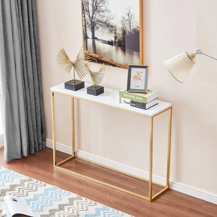 Vekin Furniture Modern Entryway Side Table Living Room TV Stand Single Layer Console Table