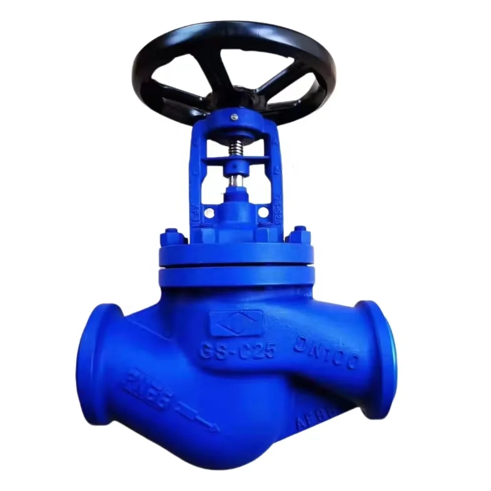 DIN WJ41H-16/25Cfor Steam Piping at High Temperature High Quality Manual Flanged Bellows Seal Globe Valve Bellows Stop Valves