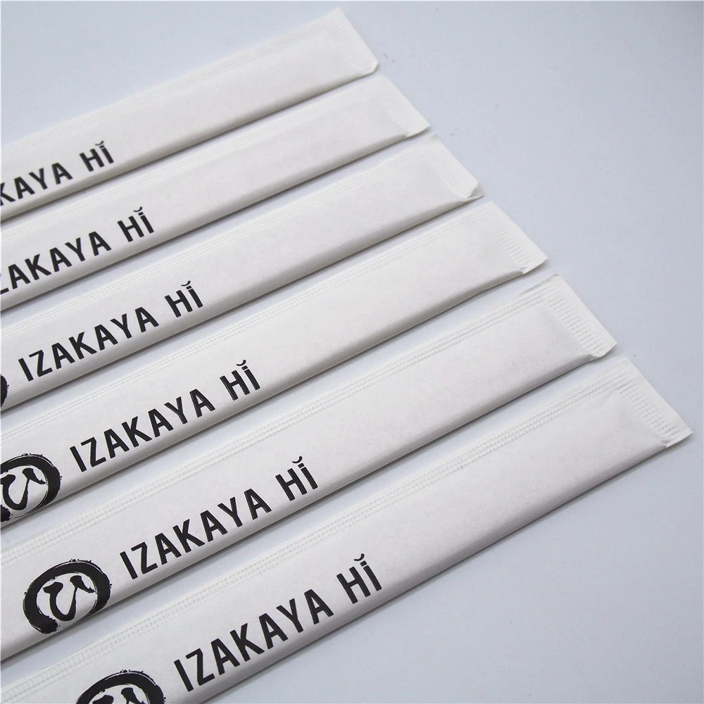 Sushi Japanese Chopsticks Custom Disposable Chopstick Sleeve Paper Wrap Bag chop sticks