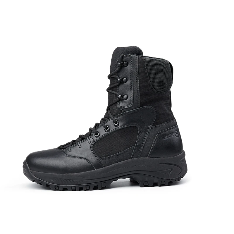 Tactical Boots Hanagal 8 Inch Hard Wearing Boots Combat Boots Outdoor Shoes for Men Black OEM & OEM
