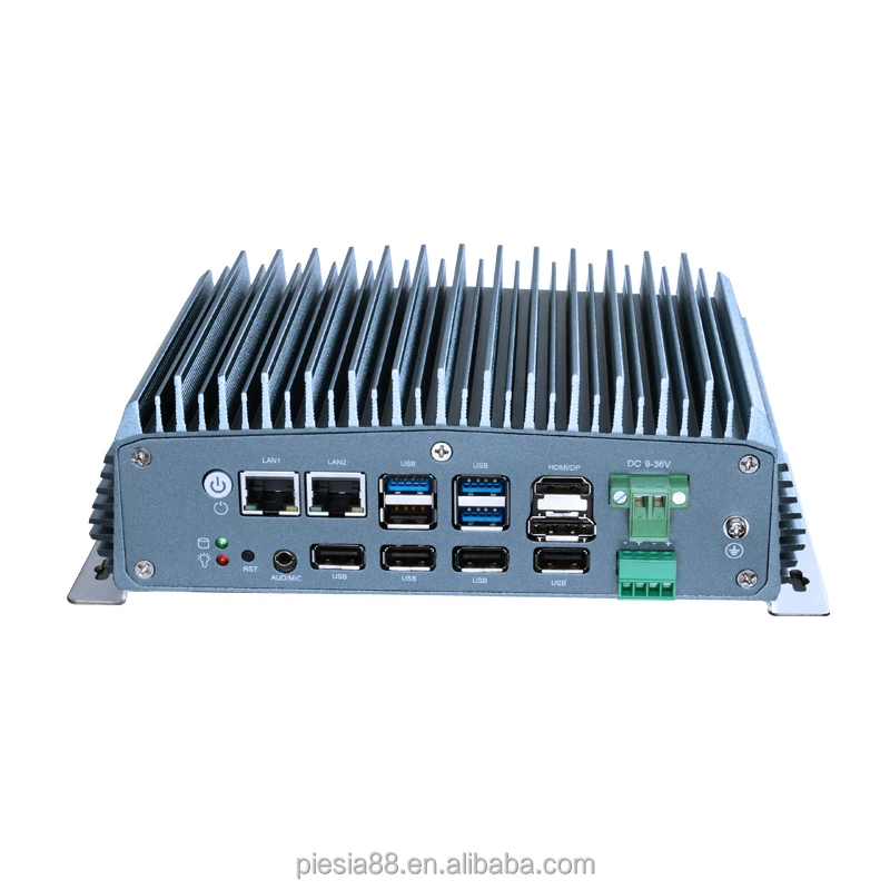 Fanless Wholesale Original Factory Rugged IPC J6412 Dual LAN 2*DDR4 WIFI/4G/5G 4K Industrial Mini PC for IoT Application