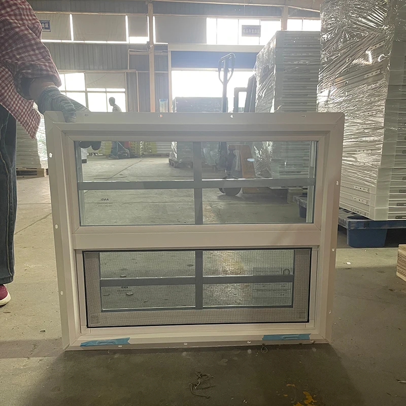WEIKA Custom Single Vertical Slide New Design Modern Customized Logo Invisible Windproof Upvc Profile Hung Window
