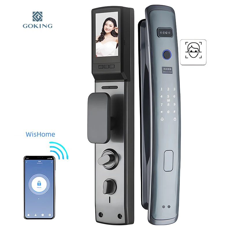 Going automatic access face recognition smart door lock keyless biometric fingerprint cerradura serrures intelligent lock