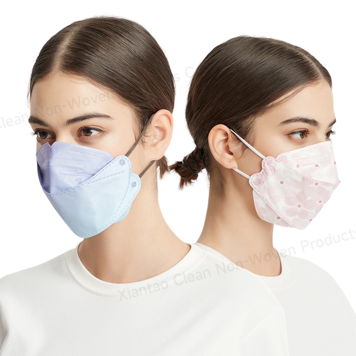 Adult Kids Kf94 Mask 3D Korean mask KF94 4-Layer civilian safety disposable willow-shaped dust cover face mask