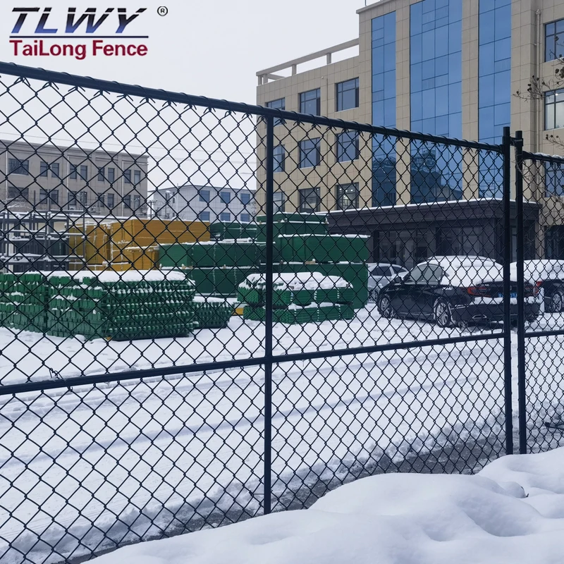 Easily Assembled Sustainable Security Fence Chain Link Fence Construction Temporary Fence Panel With Plastic Feet