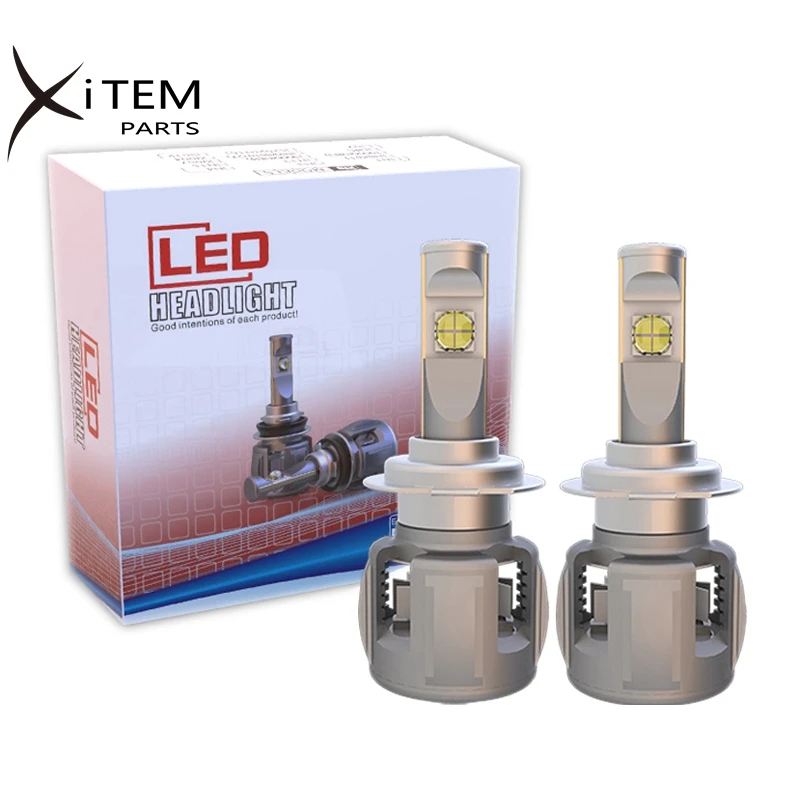 60W LED headlight cree chips 6000k h4 h7 h11 9012 xhp70 led headlight for car canbus led h7