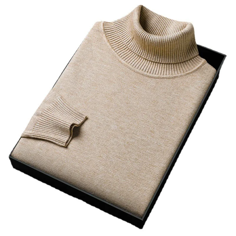 Crew Neck Black Plain Crochet Blank Winter Mohair Wool Pullover Cashmere Knit Sweater For Men