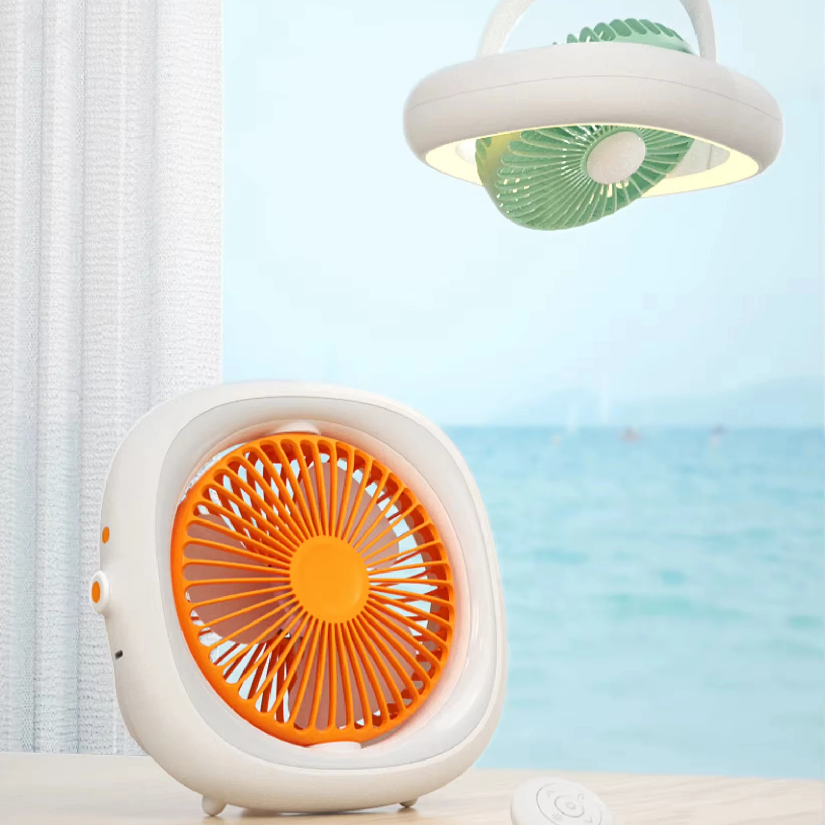 DC Brushless Folding Fan Portable Rechargeable Summer Cool Usb Portable Table Fan Remote Control Led Wall Mounted Table Desk Fan