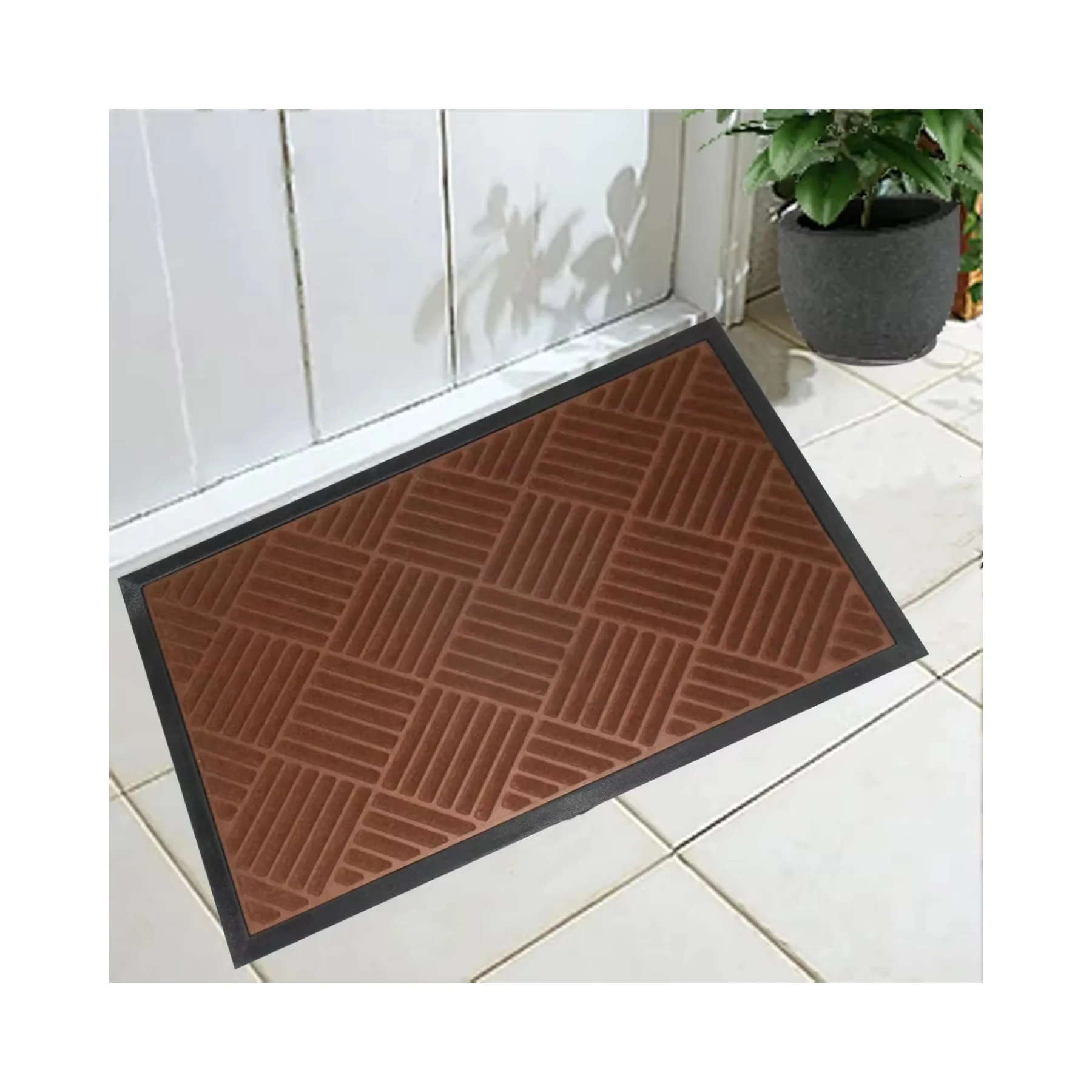 2024 Hot Custom Rubber Floor Mat Outdoor Mat Rug Tapis De Sol Doormats Plain Outdoor Rubber Flooring Mats