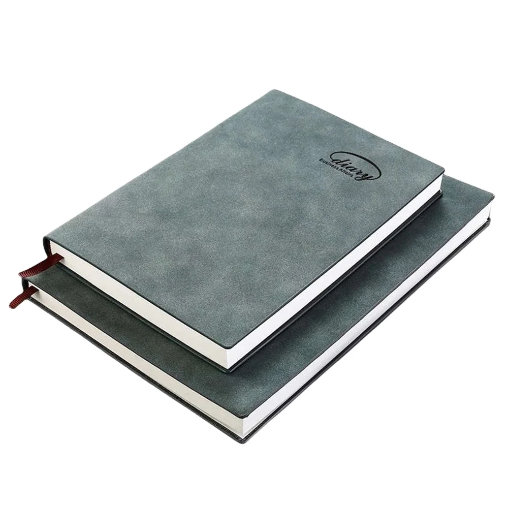 Stock Wholesale Customized A5 Pu Journal Notebook Printed Brand Logo Diary Note Book PU Leather Notebook with Elastic Strap