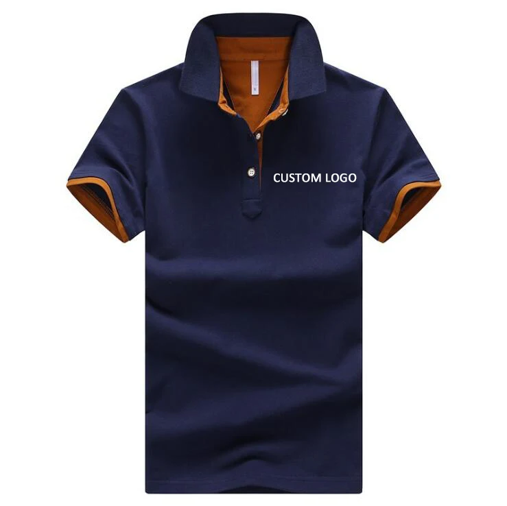 
New Design Wholesales Custom Logo men clothes 95% Cotton T Shirt Casual Plus Size Polo Shirt 